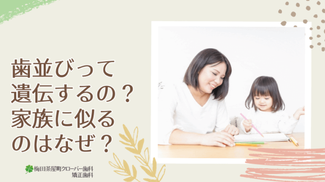 歯並びって遺伝するの？家族に似るのはなぜ？