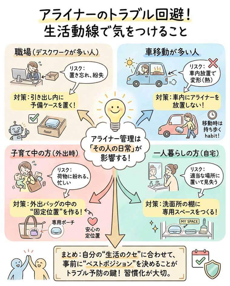 アライナーのトラブル回避
