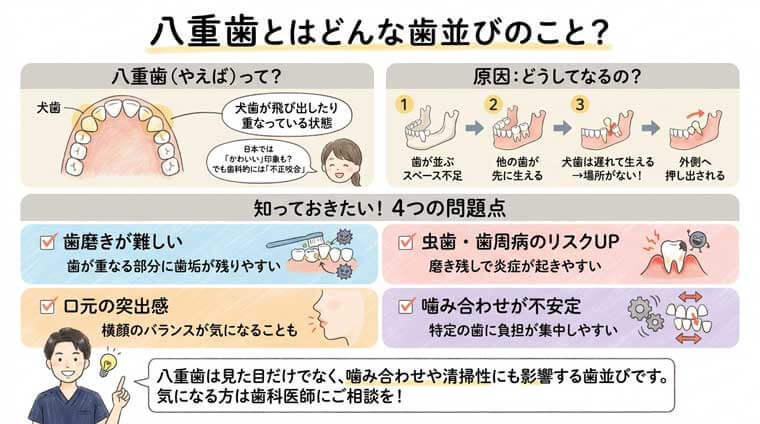 八重歯とは？の図解